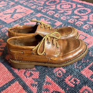 1980s Levi's Orange Tab 3 eye lug sole boat shoe